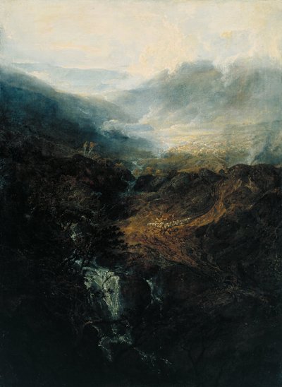 Matin parmi les collines de Coniston, Cumberland - Joseph Mallord William Turner